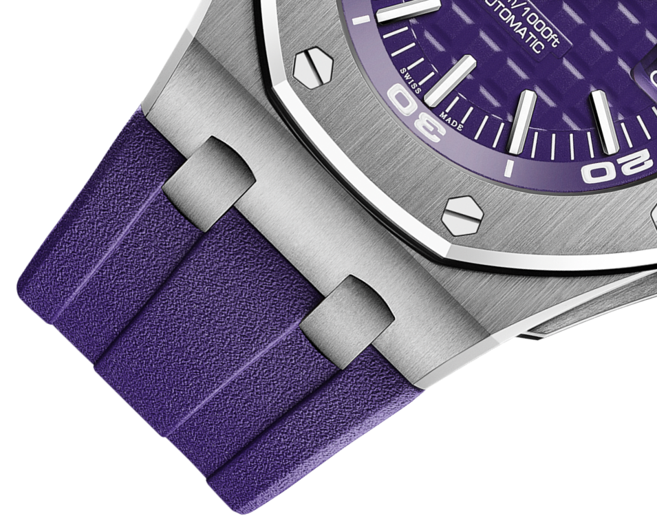 HORUS WATCH STRAPS 44mm Audemars Piguet Royal Oak Offshore watch strap - Purple