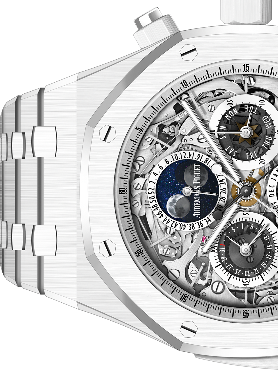 Audemars Piguet Royal Oak Offshore Chronograph White Dial Rubber Strap Watch  at Rs 6999/piece | Silver Dial Watch in Mumbai | ID: 2850334226412